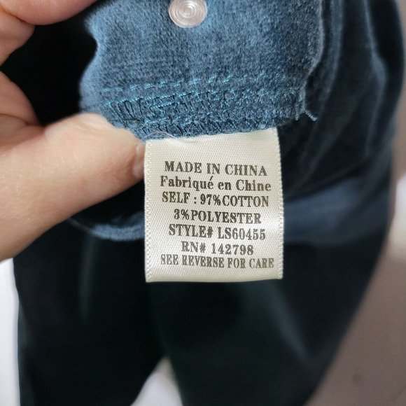Love Riche Women's Blue Velvet Pinafore Overall Dress Small Adjustable Straps - Picture 8 of 11